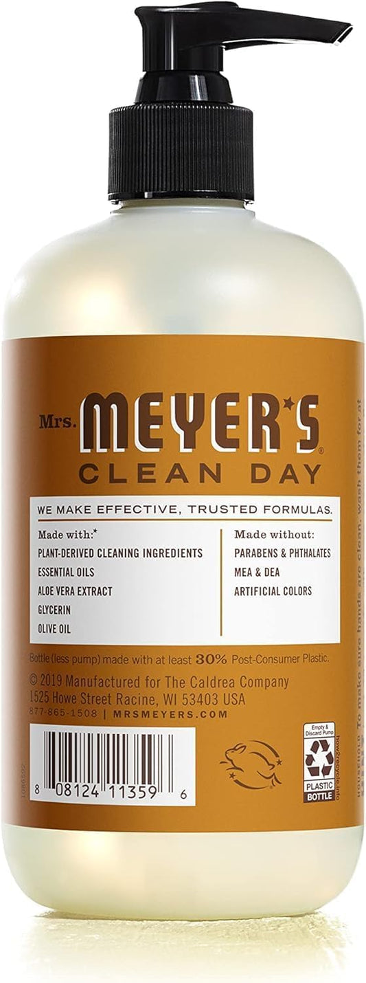 Mrs. Meyer'S Clean Day Hand Soap, Acorn Spice, Made With Essential Oils, 12.5 Oz - Pack Of 3