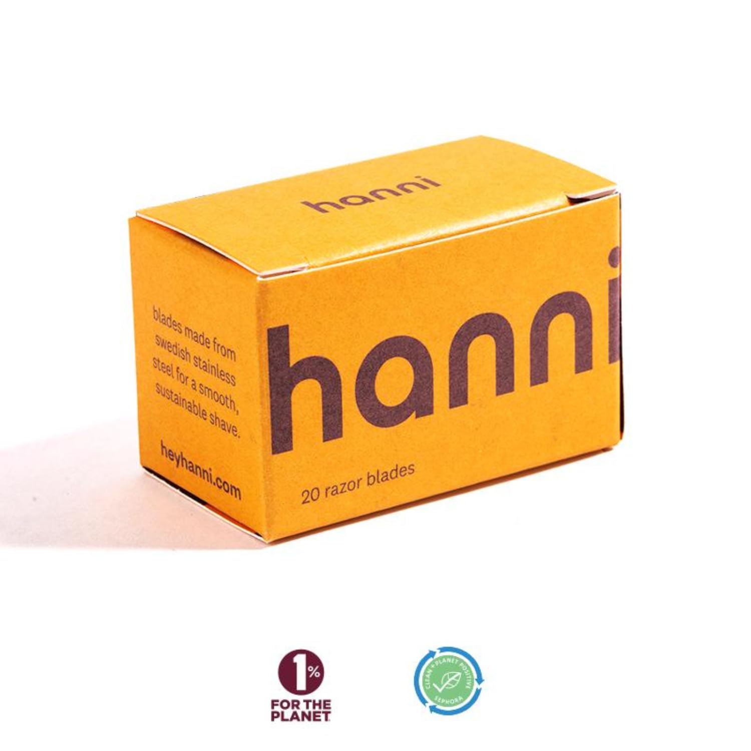 HANNI Safety Razor Blades, Double Edge, Single Blade Refills, Women Shaving for Sensitive or Any Body Area, Stainless Steel Swedish Blade for Smooth Skin Shave (1 Pack, 20, Count) : Beauty & Personal Care