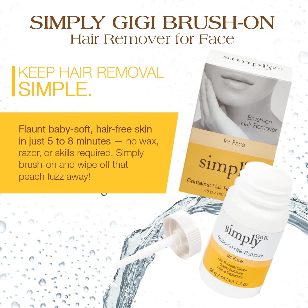 Simply GiGi Brush-on Facial Hair Removal Cream, 1.7 oz : Everything Else