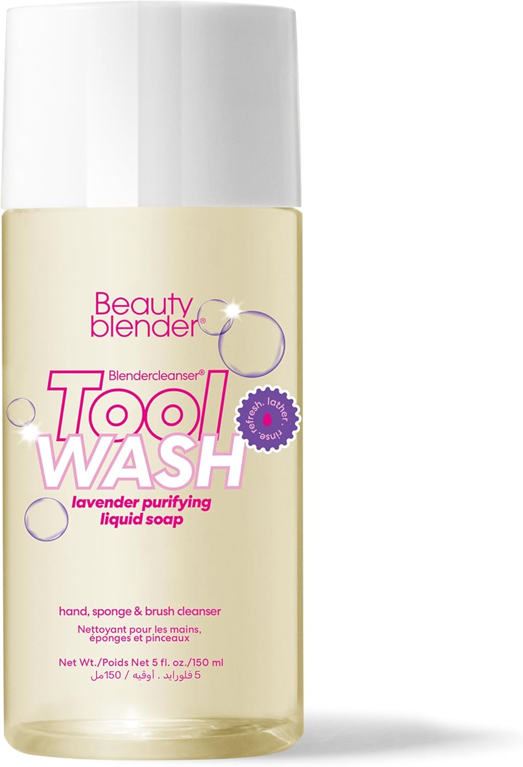 Beautyblender - Liquidblendercleanser Lavender Product - For Cleaning Makeup Blender Applicator And Brushes - In 5 Fl Oz 150 Ml