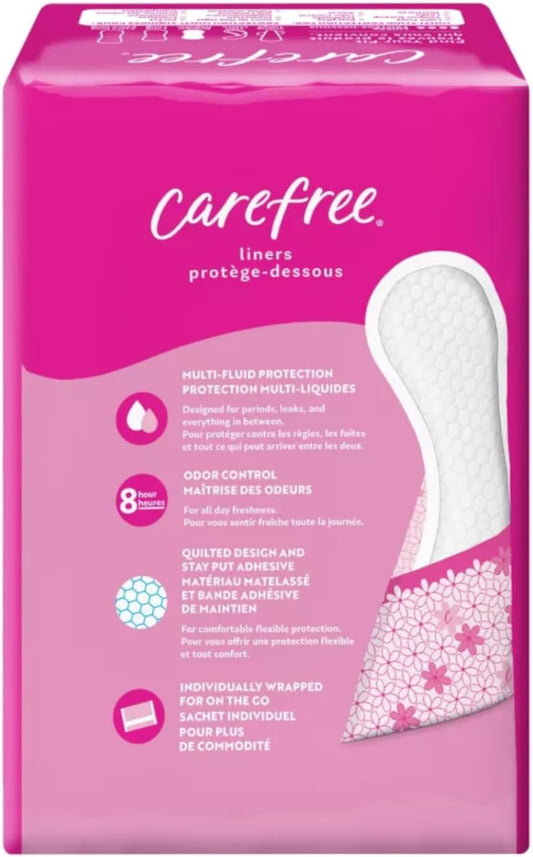 Carefree Acti-Fresh Body Shape Regular To Go Pantiliners - 54 Liners, Pack of 5