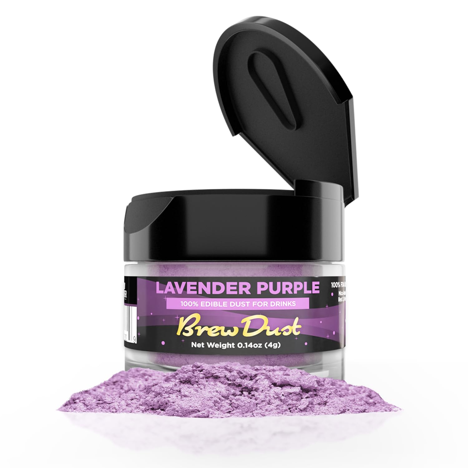 Bakell Edible Brew Dust | Brew Dust Shimmery Drink Glitter | Kosher Certified | Halal Certified | 100% Edible | Beverages, Drinks & Cocktails (Purple Purple, 25G)