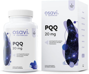 Osavi Pqq 20 Mg – 60 Vegan Capsules | Microbially Fermented Pyrroloquinoline Quinone For Cellular Health Support