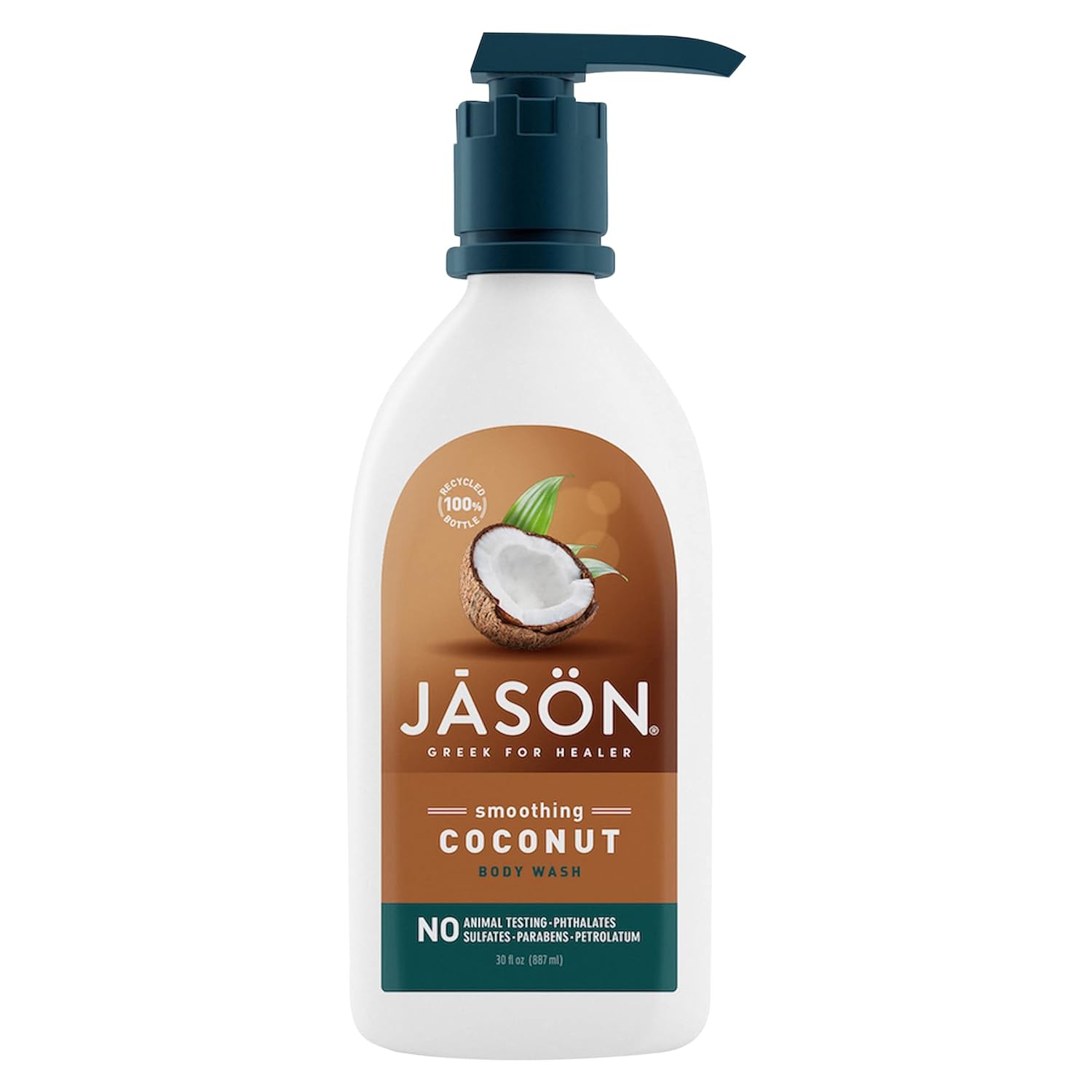 Jason Natural Body Wash & Shower Gel, Smoothing Coconut, 30 Oz