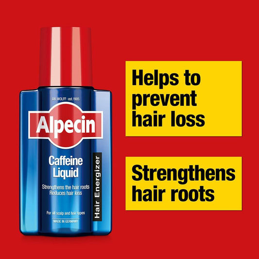 Alpecin Caffeine Liquid Hair Tonic 200Ml | Against Thinning Hair | Natural Hair Growth For Men | Energizer For Strong Hair | Hair Care For Men Made In Germany