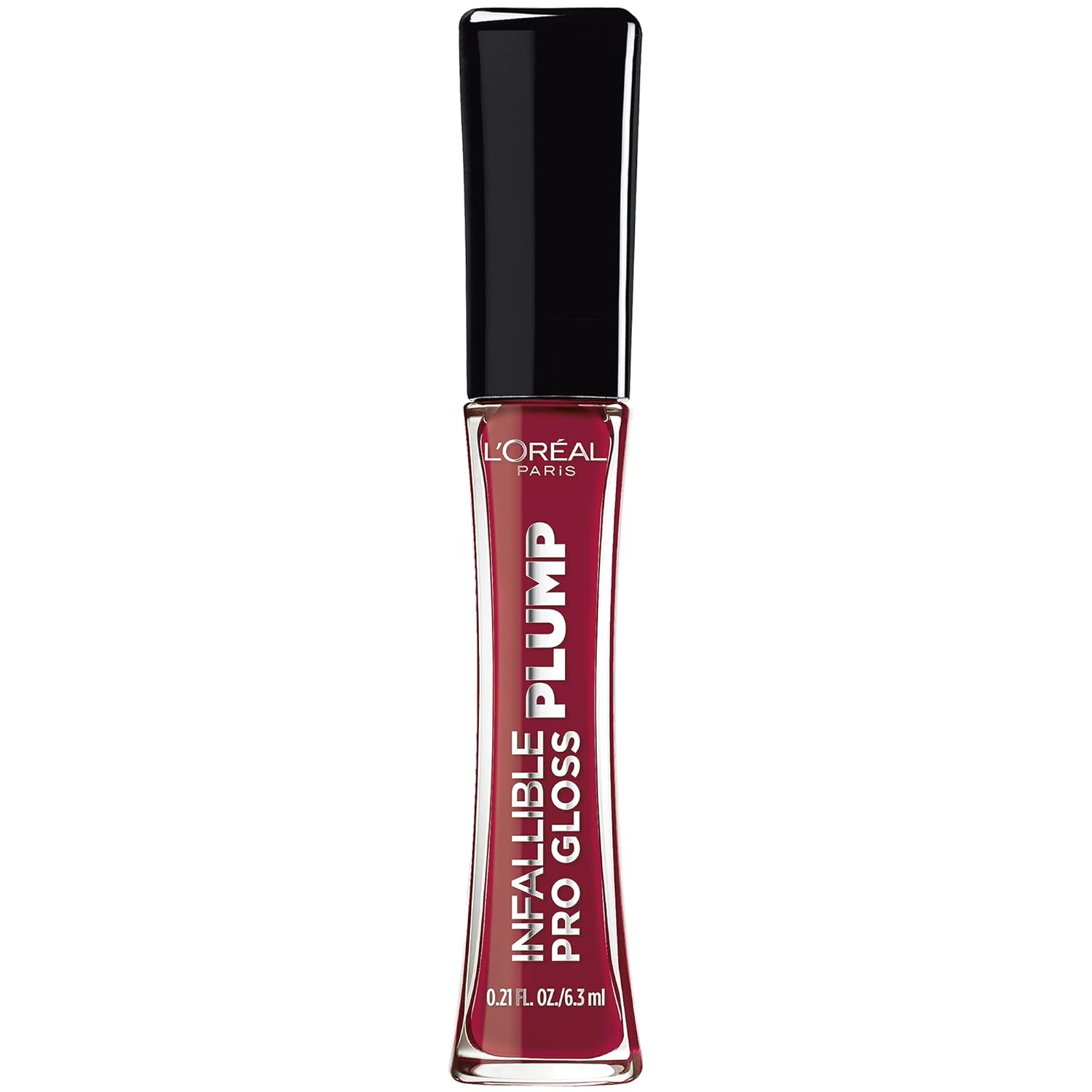 L'Oreal Paris Infallible Pro Gloss Plump Lip Gloss With Hyaluronic Acid, Long Lasting Plumping Shine, Lips Look Instantly Fuller And More Plump, Ruby Sheen, 0.21 Fl. Oz