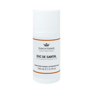Aftershave For Men | Duc De Santal Chic And Subtle Scent | Canadian Made By Skilled Artisan | After Shave Balm Prevent And Cure Razor Burns | 100 Ml (3.4 Oz)