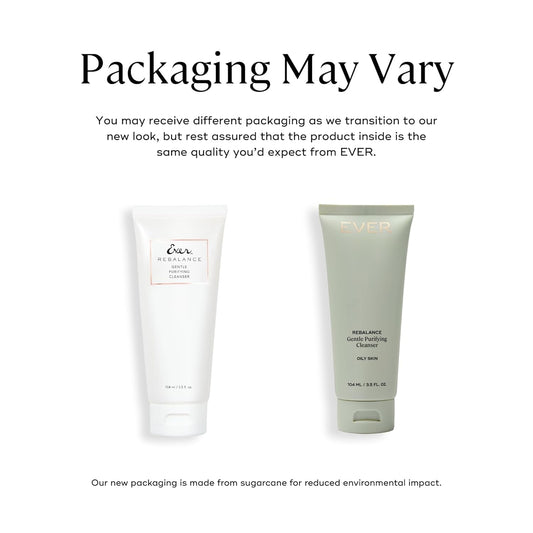 Ever Rebalance Gentle Purifying Cleanser - Foaming Facial Cleanser For Oily Skin, Deeply Cleanses Pores, Minimizes Blemishes, Facial Skin Care Products
