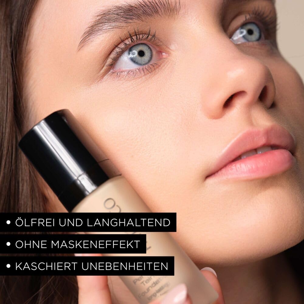 Artdeco Perfect Teint Foundation - Pure Porcelain N°04 - Lightweight Liquid Formula - Medium To Full Coverage - Without Mask-Like Effect - Conceals Imperfections - Vegan Makeup - Hyaluron - 0.67 Fl Oz : Beauty & Personal Care