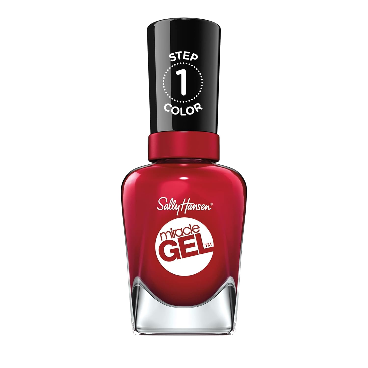 Sally Hansen Miracle Gel™, Can'T Beet Royalty, Long Lasting, Gel-Like Formula, No Uv Lamp Needed, Red Nail Polish