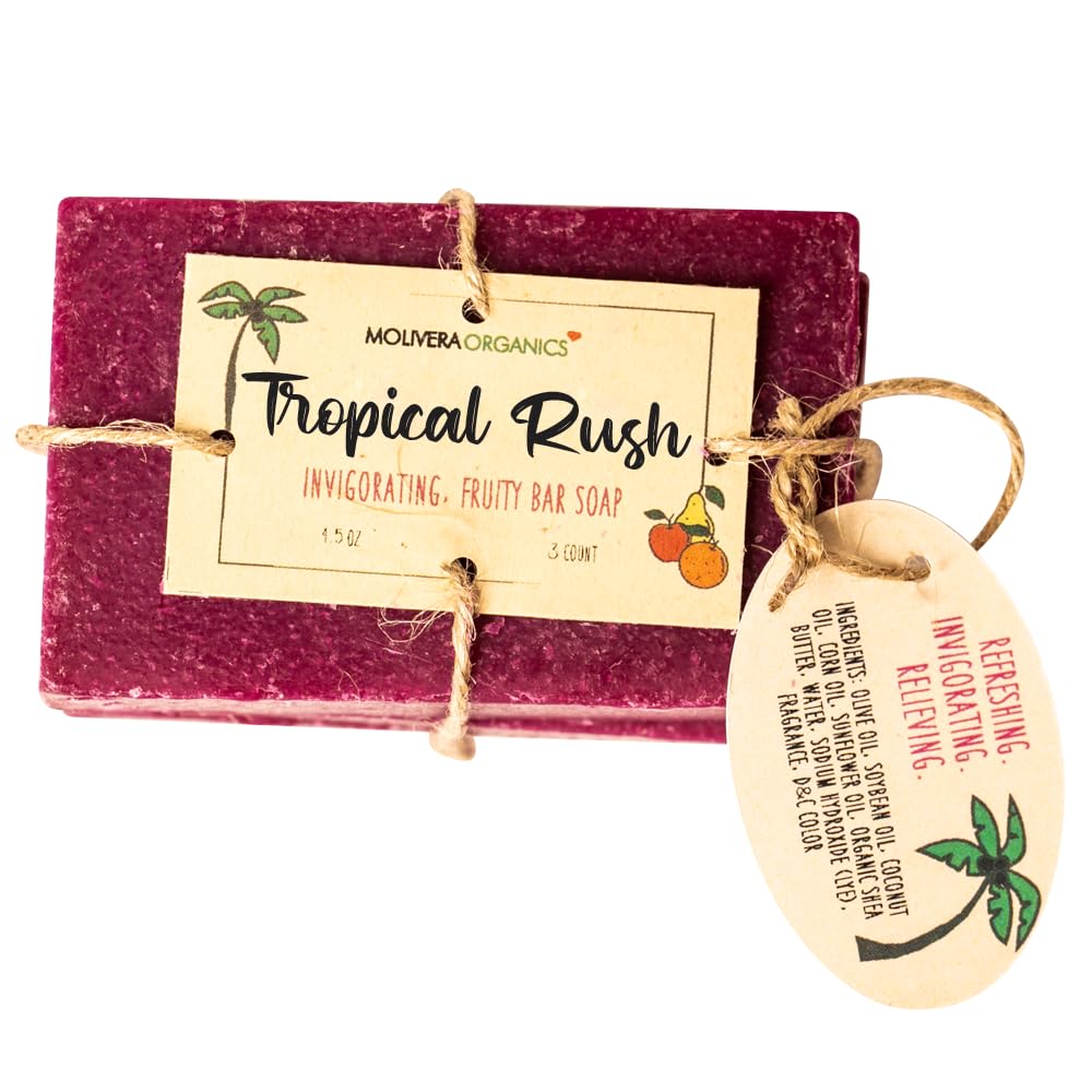 Molivera Organics Handmade Black Soap (3 Count) - Soothing Face And Body Cleansing And Moisturizing. Safe For All Skin Types. With Activated Charcoal. : Beauty & Personal Care