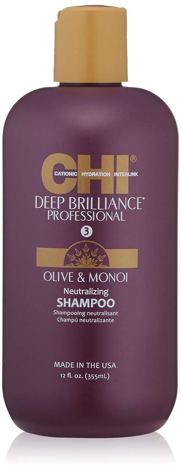 CHI Deep Brilliance Neutralizing Shampoo - Sulfate, Paraben, and Gluten Free, 12 oz