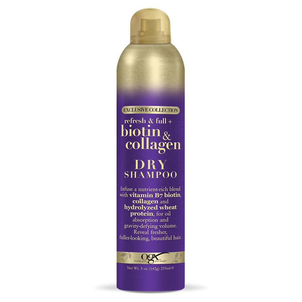 Ogx Exclusive Collection Refresh Full + Dry Shampoo 64061, Biotin & Collagen, 5 Ounce