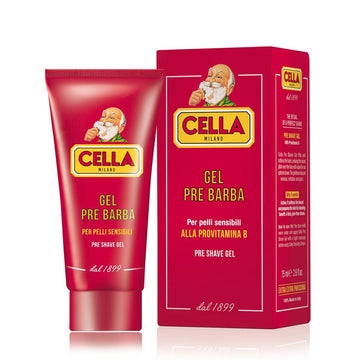 Cella Milano Conditioning Pre?Shave Gel – Italian Skin?Protecting Wet Shave Primer With Provitamin B & Panthenol, 2.6 Oz, Glides Razor For Smooth, Irritation?Free Shaving