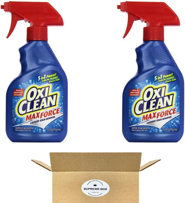 OxiClean MaxForce Laundry Stain Remover Spray 12 Fl. oz, Pack of 2 (24 oz in total)