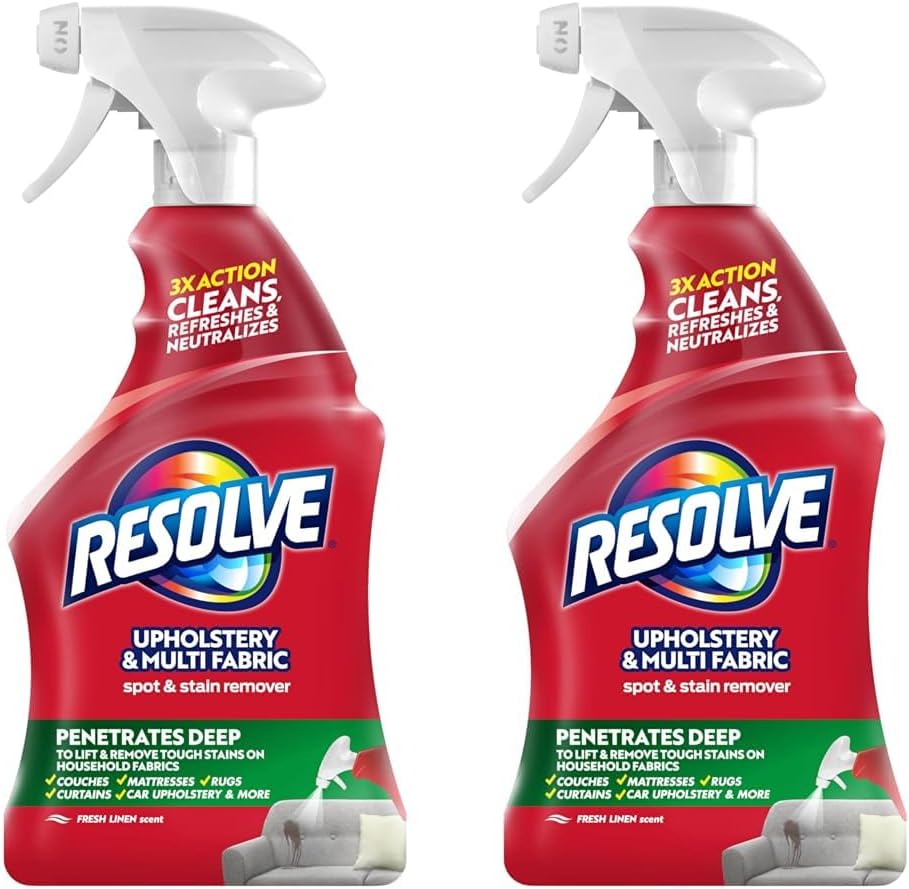 Resolve 22 fl oz Liquid Multi-Fabric Cleaner and Upholstery Stain Remover (Pack of 2)