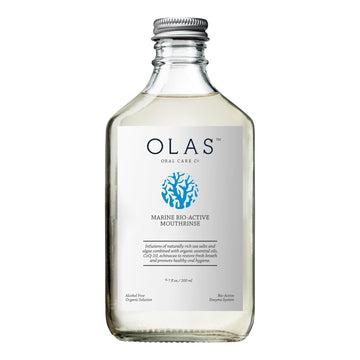 Olas Alcohol Free Mouthwash & Oral Rinse - Marine Bio-Active Mouth Rinse With Essential Oils & Antioxidants For A Healthy Oral Microbiome - Fluoride Free Natural Mouthwash (200 Ml)