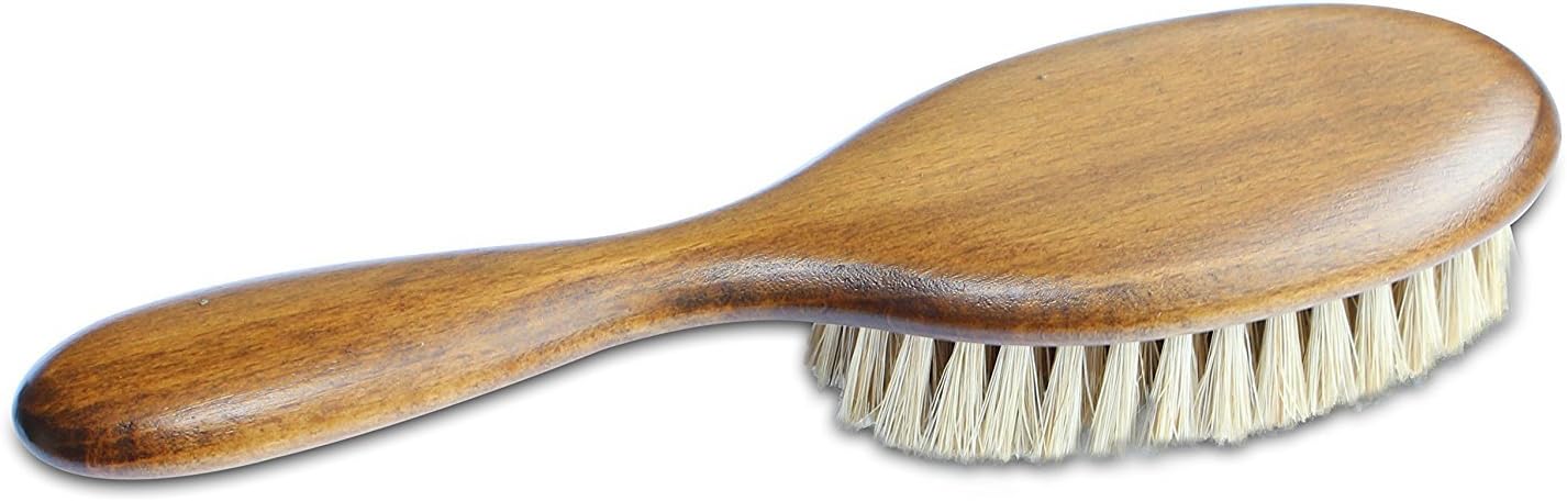 Mars Coat King Bristle Cat Hair Brush Deshedding Tool - Pet Grooming Supplies for Furry, Shaggy, Loose Hair in all Breeds, Wooden Handle for Thick Coats - ¾" Bristles, 2" Wide Head : Pet Supplies