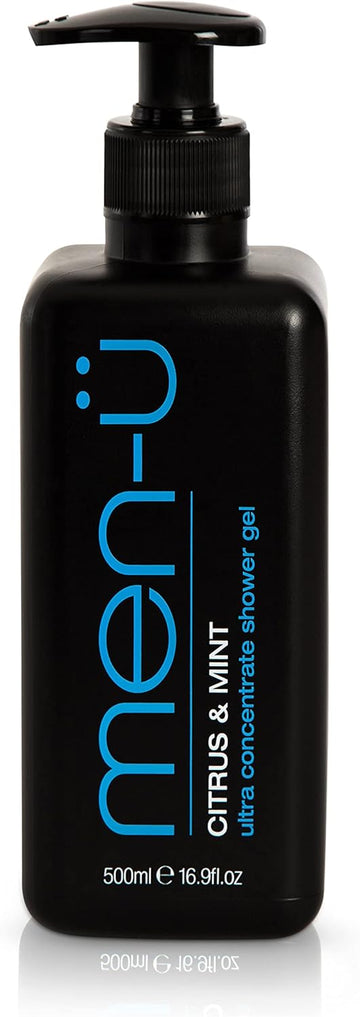 Men-Ü Citrus & Mint Shower Gel 100Ml Refill - Ultra Concentrate Mens Body Wash! Travel Shower Gel Men, Long Lasting, Vegan, Fresh Fragrance! 100Ml Shower Gel Refill