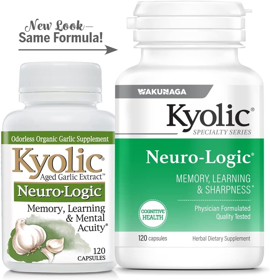 Kyolic Specialty Series, Neuro-Logic, Memory, Learning & Sharpness, 120 Capsules