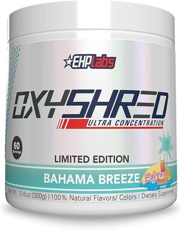Ehp Labs Oxyshred Pre Workout Powder - Preworkout Powder With L Glutamine & Acetyl L Carnitine, Energy Boost Drink - Mango, 60 Servings