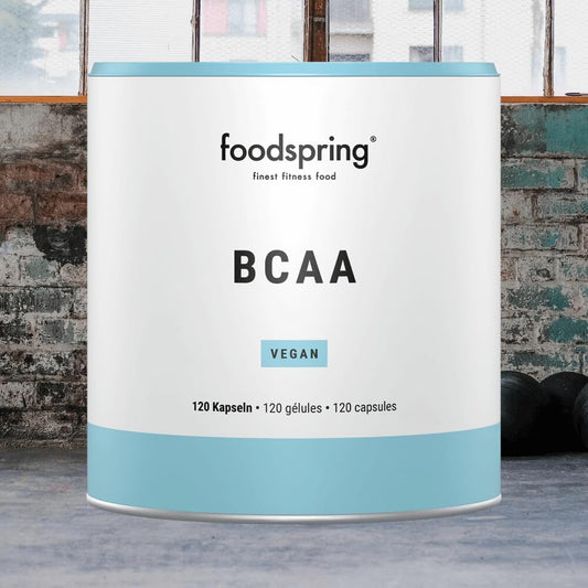 Foodspring Bcaa Capsules Pack Of 120, Ratio 2:1:1 Premium Paraben-Free, Amino Acids For Muscle, Amino Acids, Made In Germany