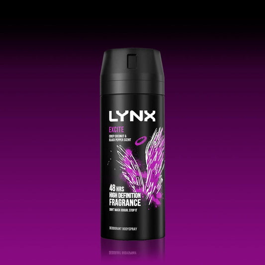 Lynx Excite Aerosol Bodyspray 150 Ml