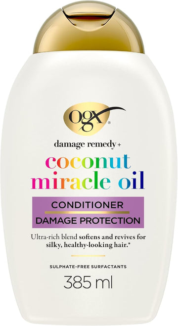 Ogx Coconut Miracle Oil Conditioner For Damaged Hair, 385 Ml