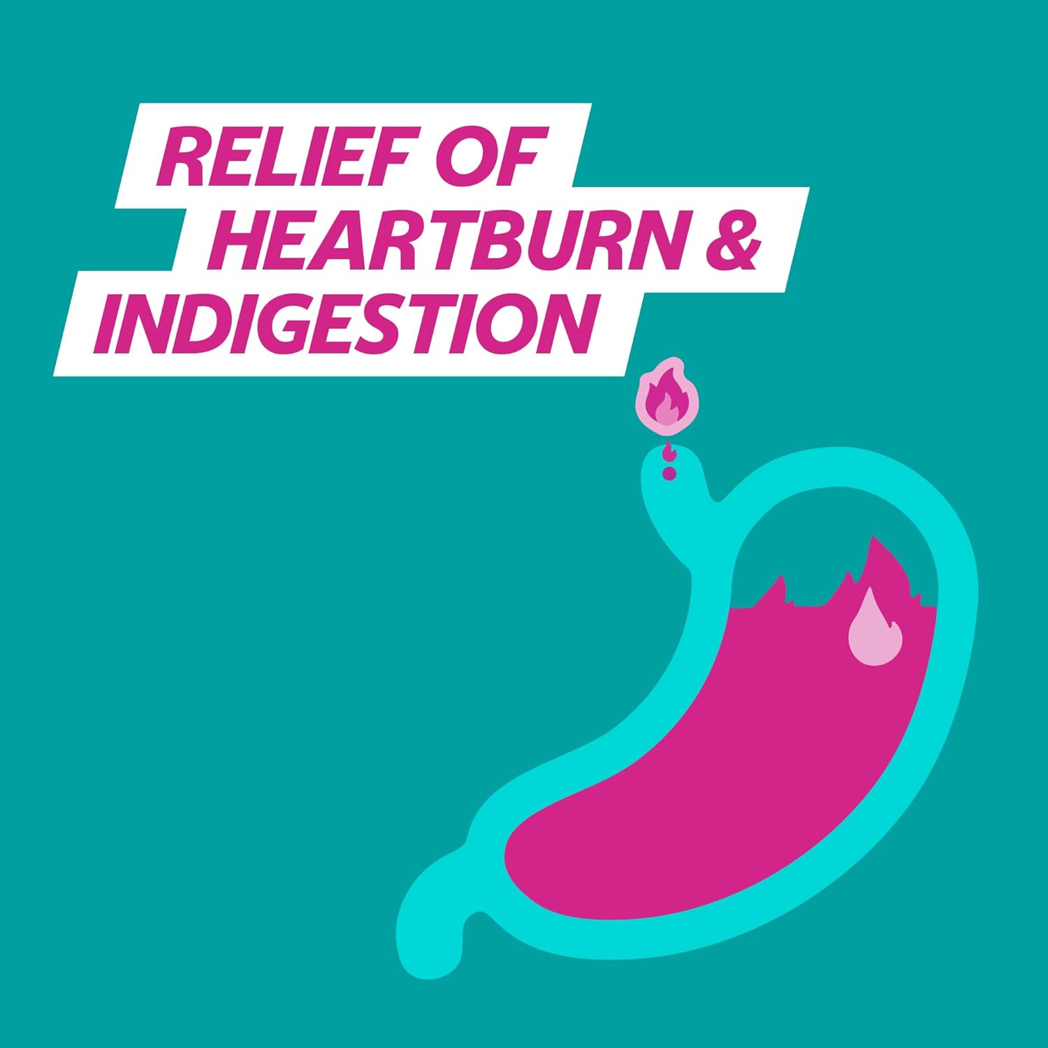 Gaviscon Double Action Tabs Heartburn Indigestion Mixed Berry 48s : Amazon.co.uk: Health & Personal Care