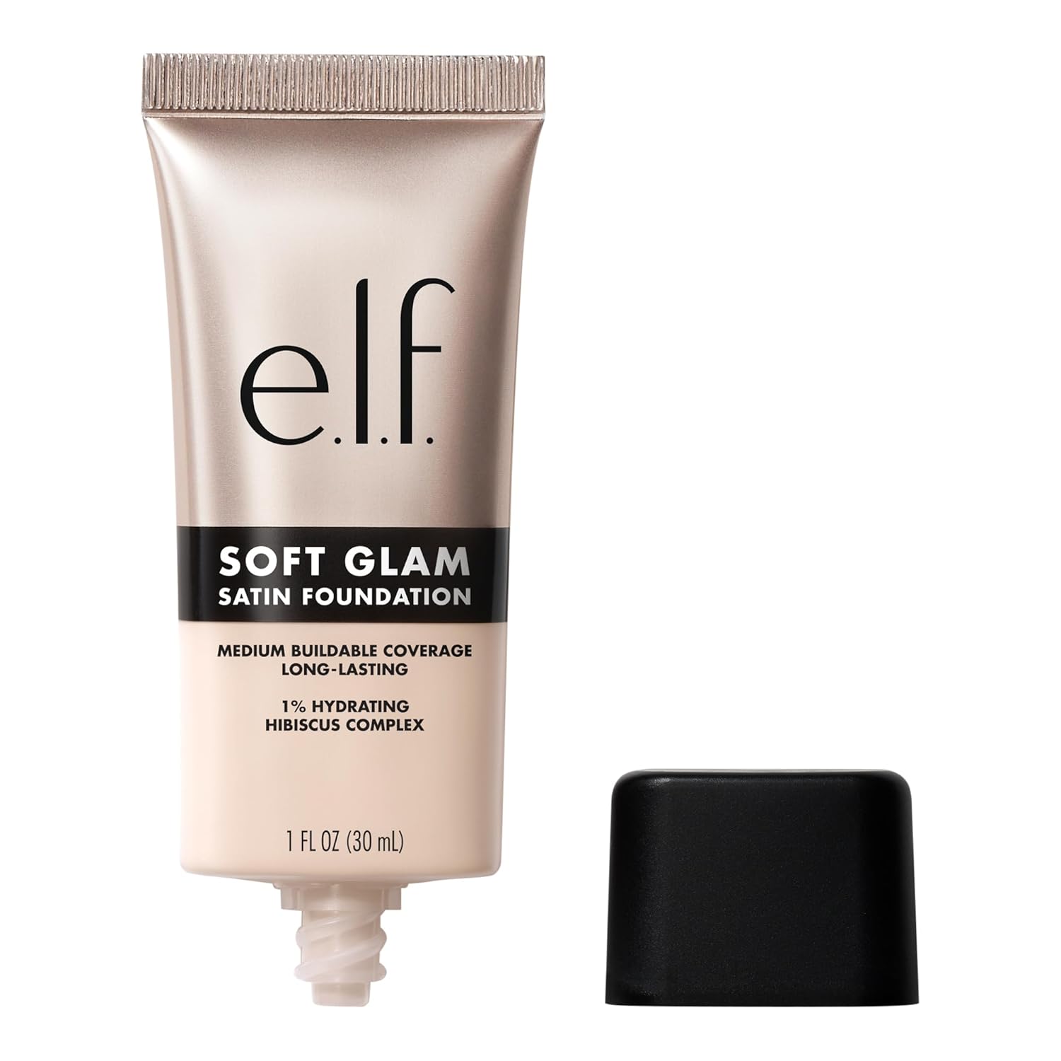 E.L.F. Soft Glam Foundation, Medium Coverage, Long-Lasting & Buildable Foundation For A Smooth, Satin Finish, Vegan & Cruelty-Free, 10 Fair Cool