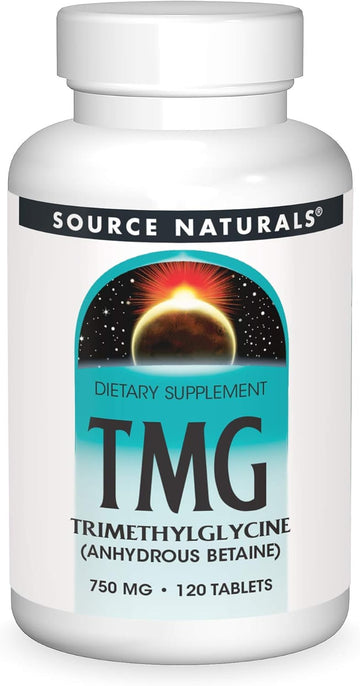 Source Naturals Tmg 750Mg Trimethylglycine (Anhydrous Betaine) - 120 Tablets