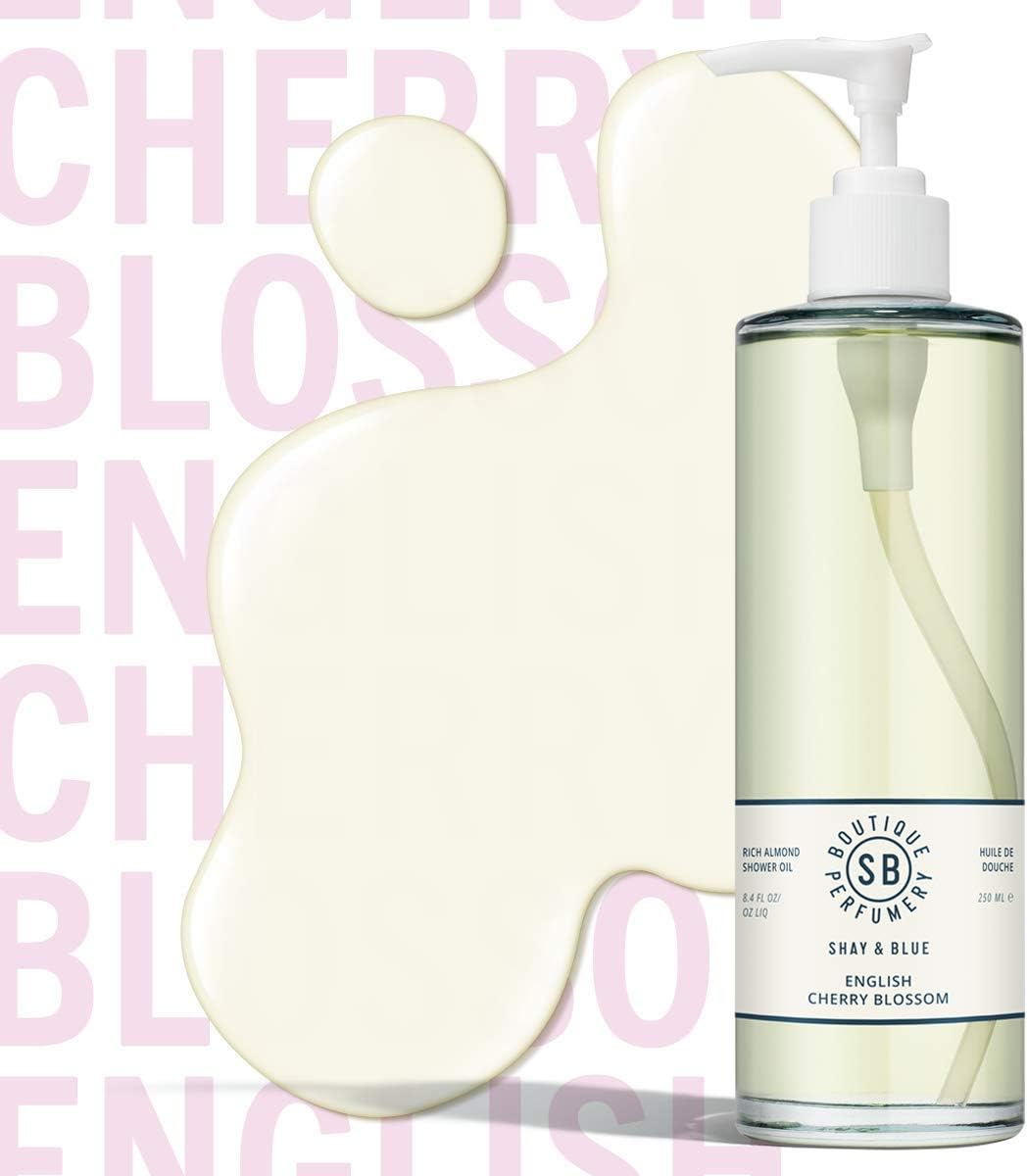 Shay & Blue English Cherry Blossom Rich Almond Shower Oil 250Ml