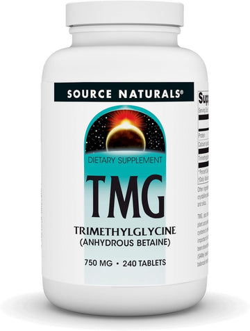 Source Naturals Tmg 750Mg Trimethylglycine (Anhydrous Betaine) - 240 Tablets