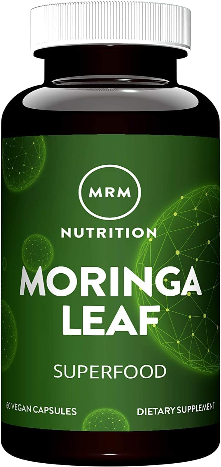 MRM Nutrition Moringa Leaf Capsules | 600mg moringa | Superfoods | 60 servings