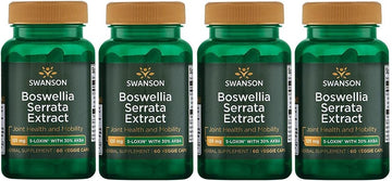 Swanson Boswellia Serrata Extract 125 Mg 60 Veg Caps 4 Pack