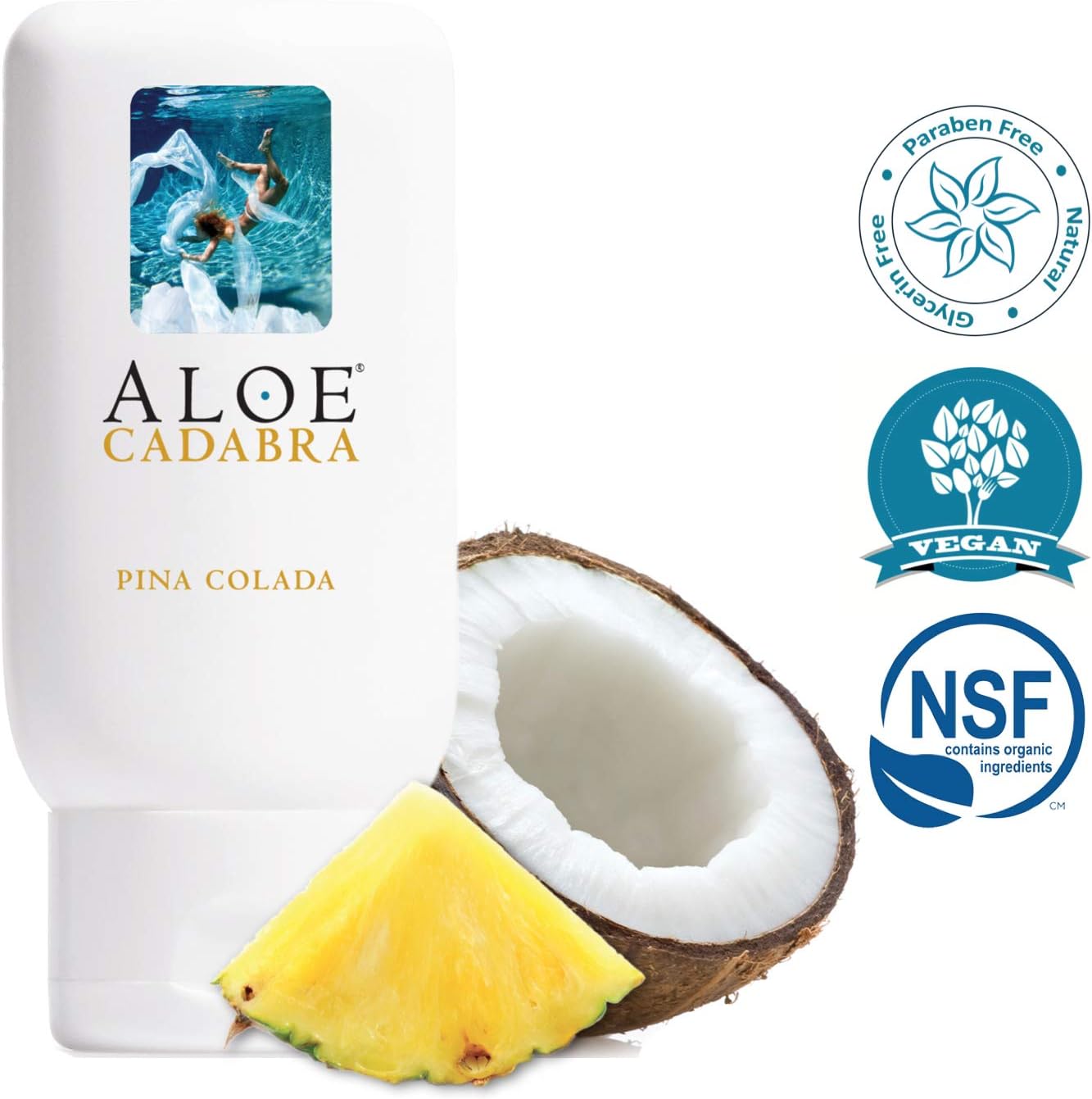 Aloe Cadabra Organic Lubricant- Pina Colada Flavored (Pack of 4) : Health & Household