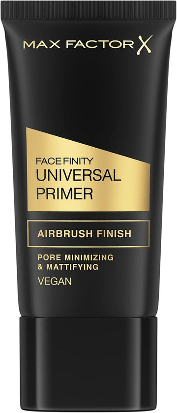 Max Factor Facefinity Universal Primer, Pore Mattifying & Minimising, Long-Lasting, Airbrush Finish, Ultra-Lightweight, Silky Formula, Protects Skin, Antioxidants & Vitamin E, Vegan, Universal, 30Ml