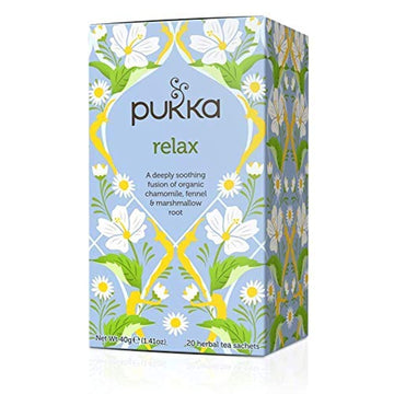 Pukka Organic Herbal Tea - Relax - Chamomile Fennel And Marshmallow Root - 0.8 Oz - 20 Count