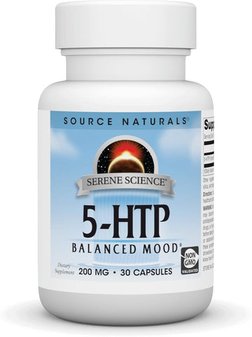 Source Naturals Serene Science 5-Htp, Non-Gmo Dietary Supplement, 200 Mg - 30 Capsules