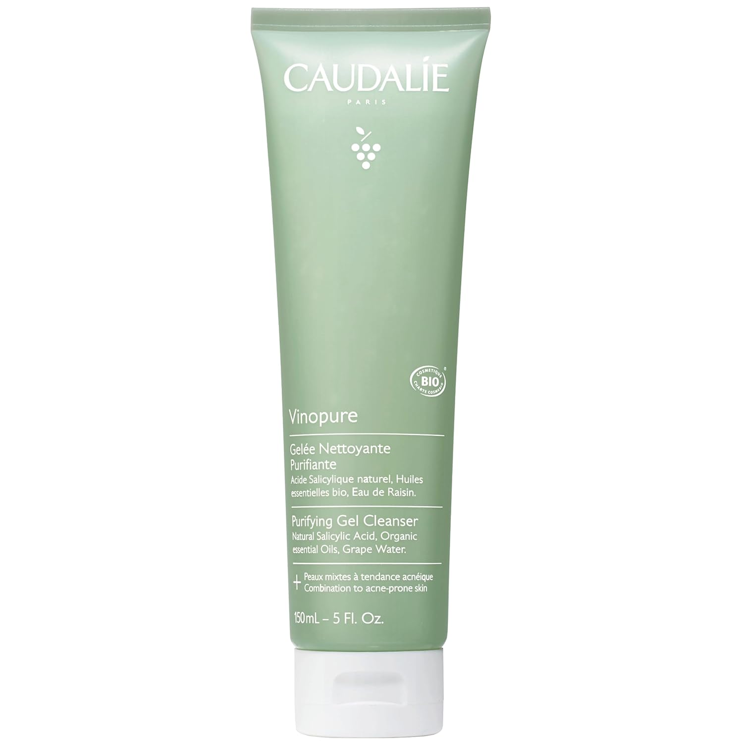 Caudalie Vinopure Pore Purifying Gel Cleanser With Natural Salicylic Acid - 150 Ml