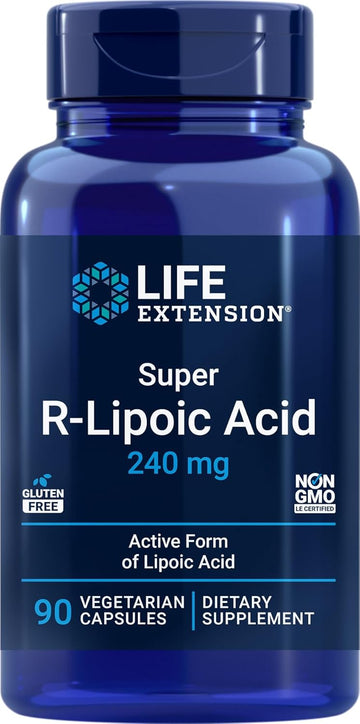 Life Extension Super R Lipoic Acid 240Mg, 90 Capsules, Vegetarian