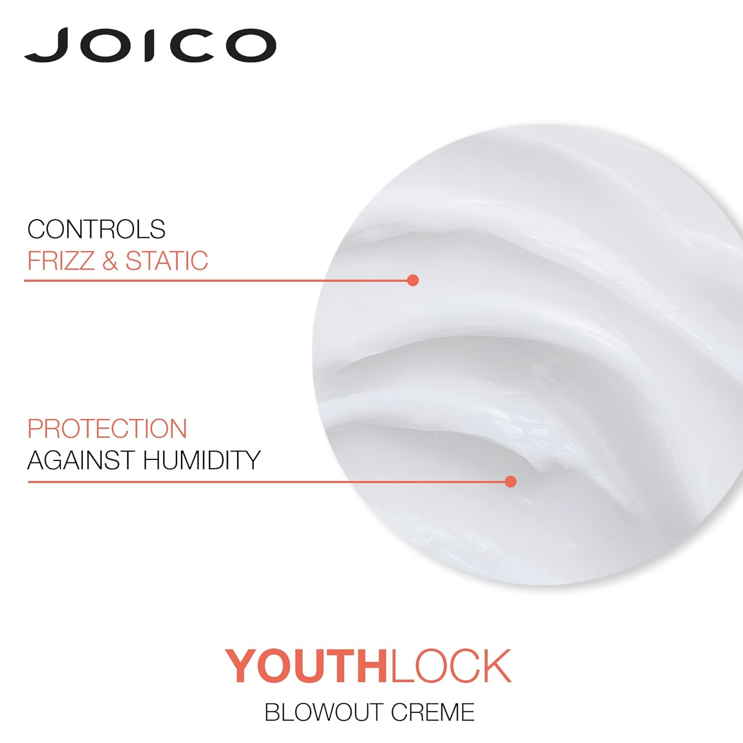 Joico YouthLock Blowout Crème Formulated With Collagen|Youthful Body & Bounce|Strengthen & Protect|Reduce Breakage & Frizz|Soften & Detangle|Boost Shine|Sulfate Free|With Arginine|6 Fl Oz : Beauty & Personal Care