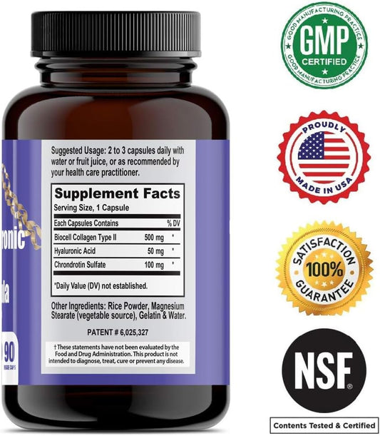 California Natural Hyaluronic Acid Formula Capsules, 90 Count (Pack Of