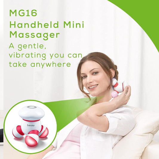 Beurer Handheld Mini Body Massager with LED light, Gentle and Comforta