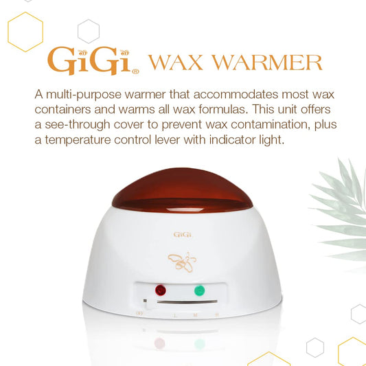 GiGi Multi-Purpose Hair Removal Wax Warmer, Multi-Formula Warmer with Adjustable Temperature Control, 14 oz
