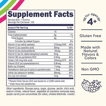 Nutricost Kids Multivitamin Gummies 120 Servings (Mixed Berry avored Gummies) - Gluten Free, Non-GMO, and Vegetarian Friendly