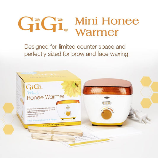 Gigi Mini Honee Warmer For Hair Removal, Waxing For 5 Oz. Wax Can