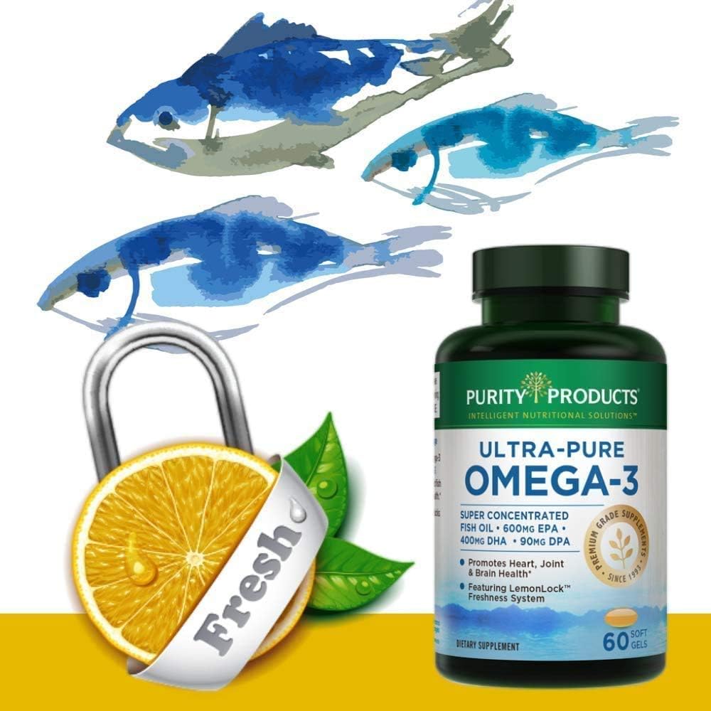 Purity Products - Ultra Pure Omega 3 ,60 softgels : Health & Household