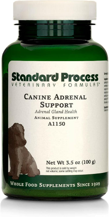 Standard Process Canine Adrenal Support - Canine Support Supplement For Adrenal Health - Nutritional Supplement For Liver & Kidney Support - Powder Dog Supplement Formula To Aid Adrenal Glands - 100 G