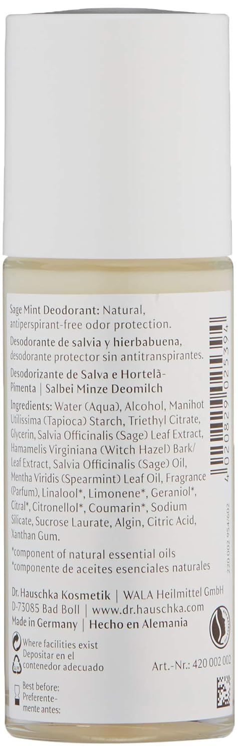 Dr. Hauschka Sage Mint Deodorant, 1.7 Fluid Ounce : Beauty & Personal Care